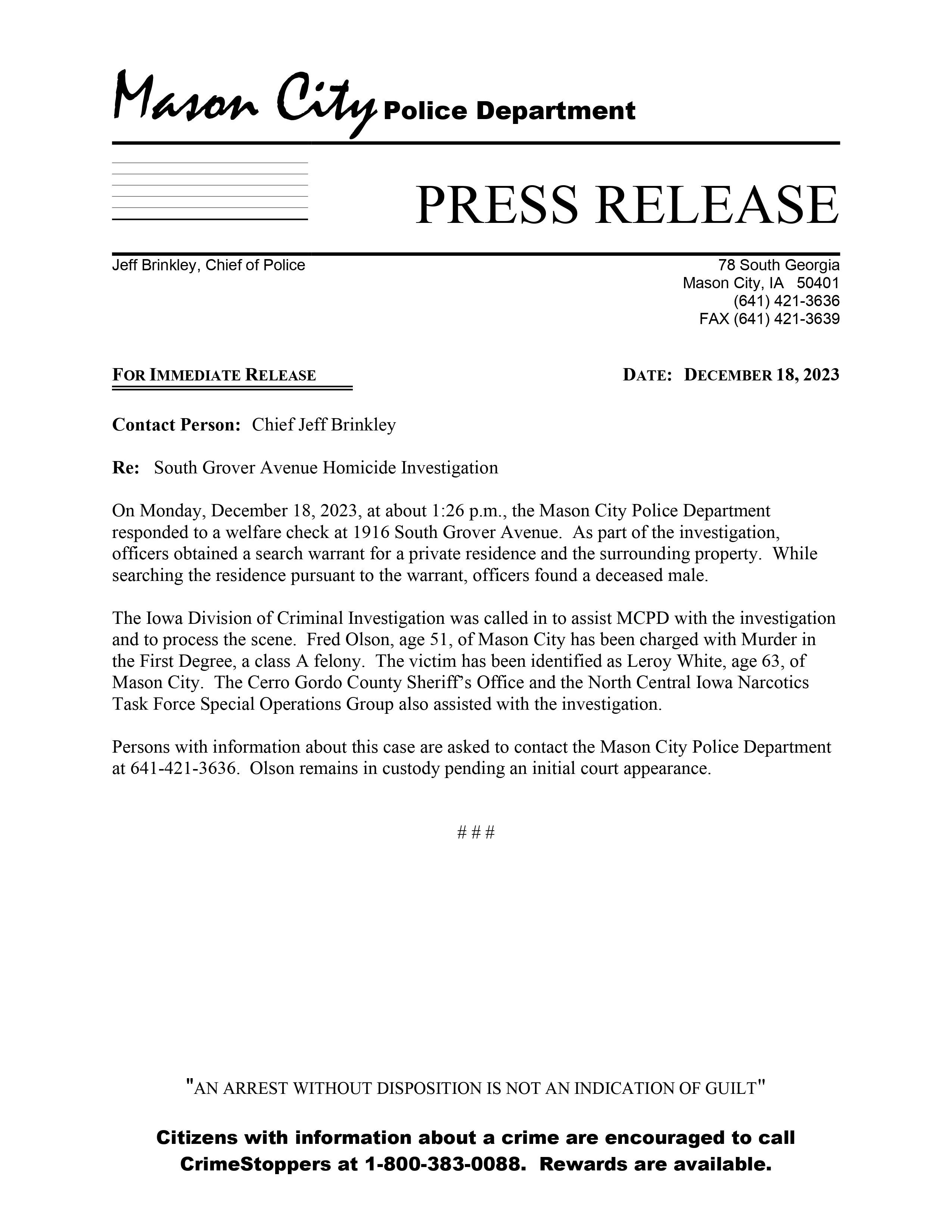 Press Release