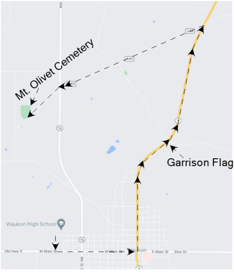 Link to 313 Route to cemetery