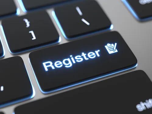 Register key on a keyboard